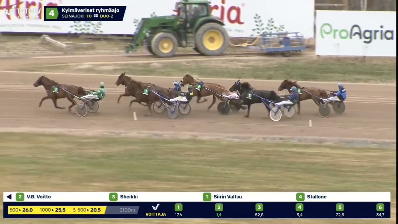Seinäjoki 19.4 Lähtö 4. V.G. Voitto vs Stallone upea taistelu voitosta #Ravit #Trav