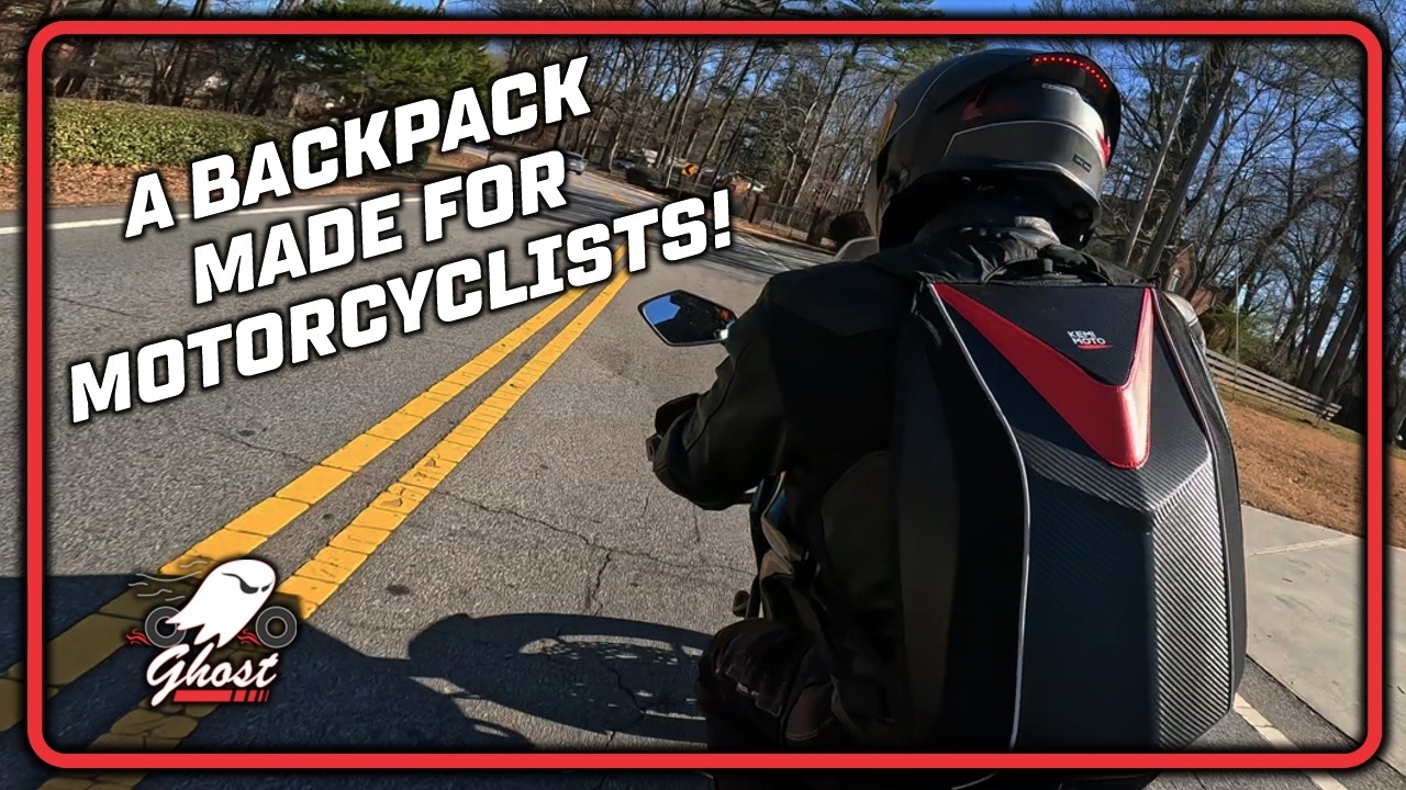 A BACKPACK for BIKERS! | Kemimoto 20L Hardshell Expandable Backpack Review