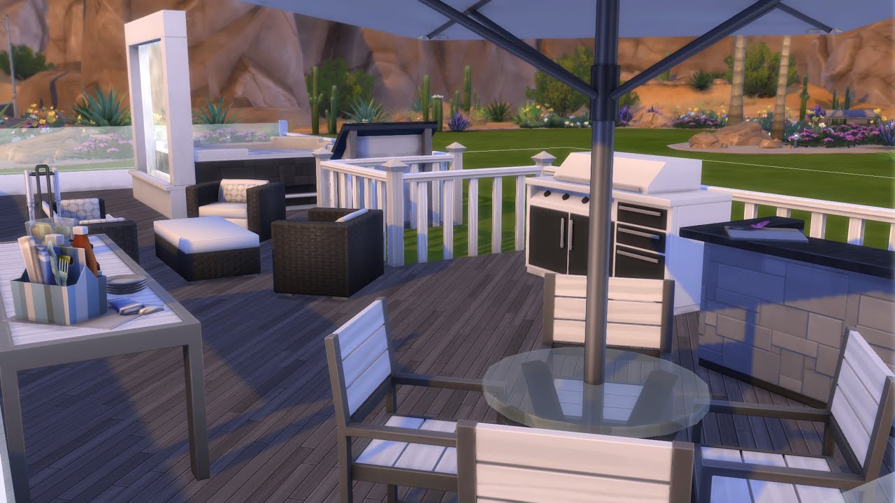Ep# 460   Luxury Entertaining Patio   The Sims 4 Gallery - Rooms