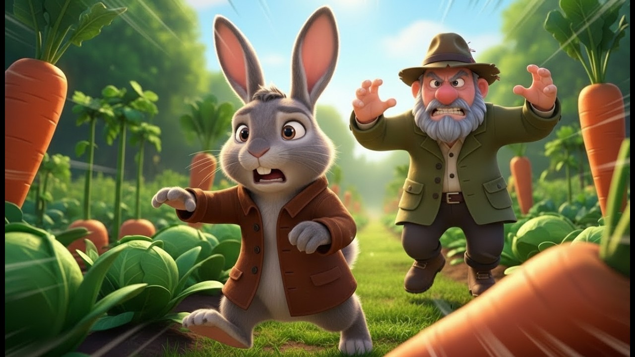 Peter Rabbit’s Brave Adventure 🐰🌿 | Fun Kids Poem Song | Family & Teamwork Story