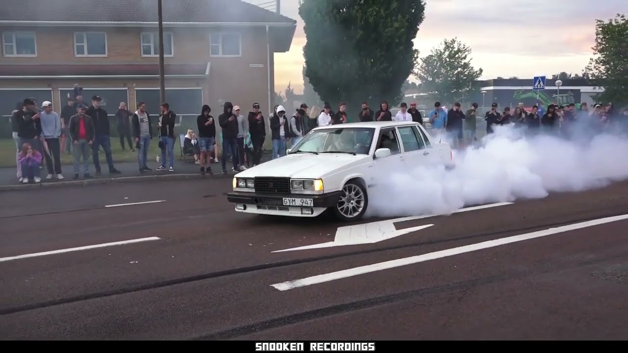 Volvo turbo burnout Compilation