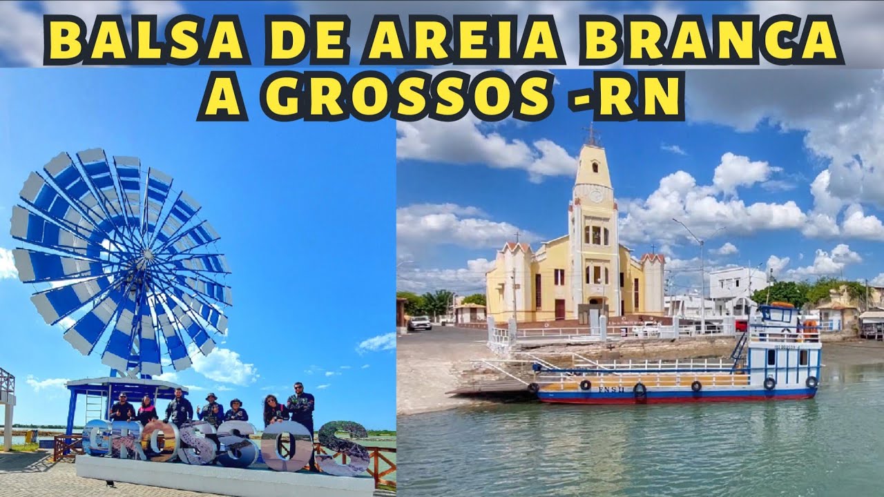 Balsa de Areia Branca para Grossos-RN litoral da costa Branca Potiguar