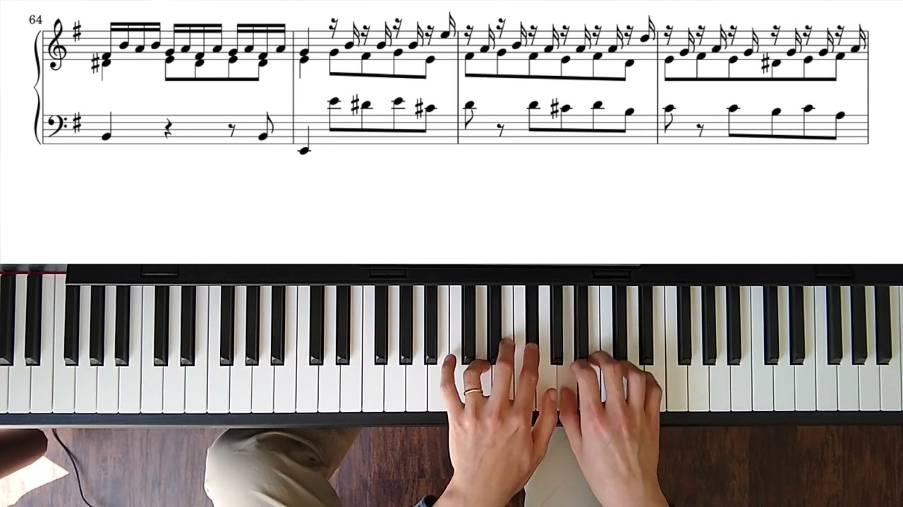 Buxtehude - Chaconne in E minor, BuxWV 160 (piano transcription played on CLP-785)