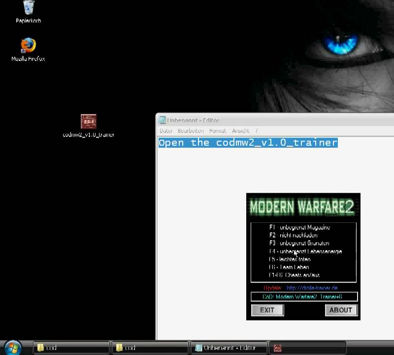 STEAM CoD MW2 v7.0 Trainer Hack-Cheat