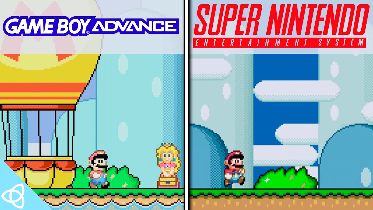 Super Mario World - SNES vs. GBA | Side by Side