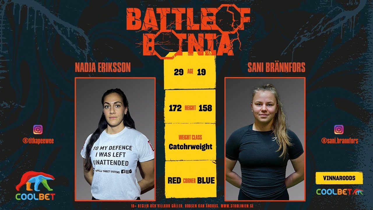 Battle of Botnia 11 Nadja Eriksson vs. Sani Brännfors