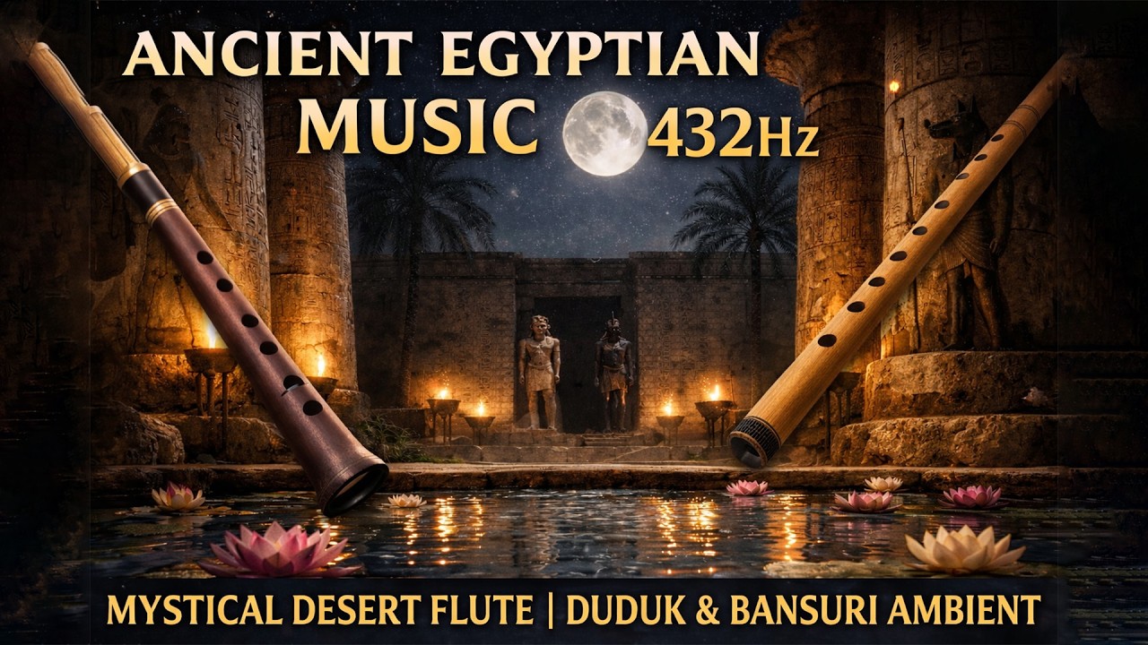 Ancient Egyptian Music 432 Hz - Soft Ambiental Flute