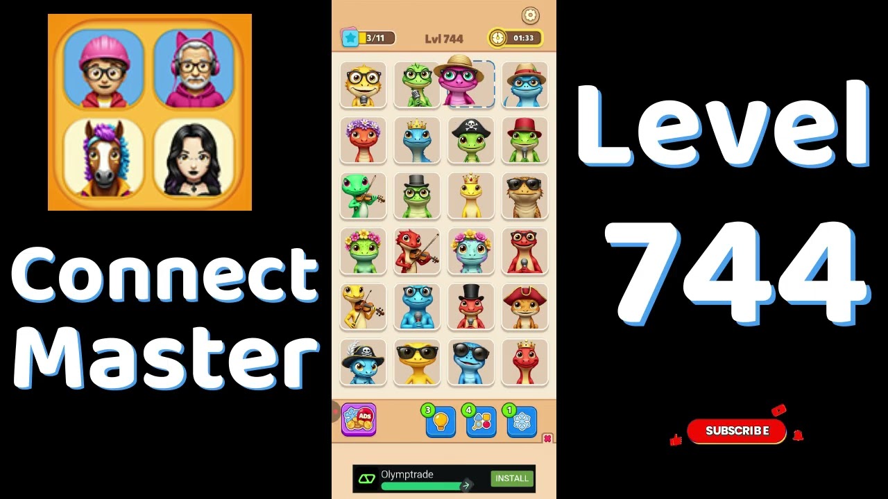 Connect Master Level 744 Walkthrough 🧩 | Match Puzzle | Puzzle Solutions & Tips | Go Answer