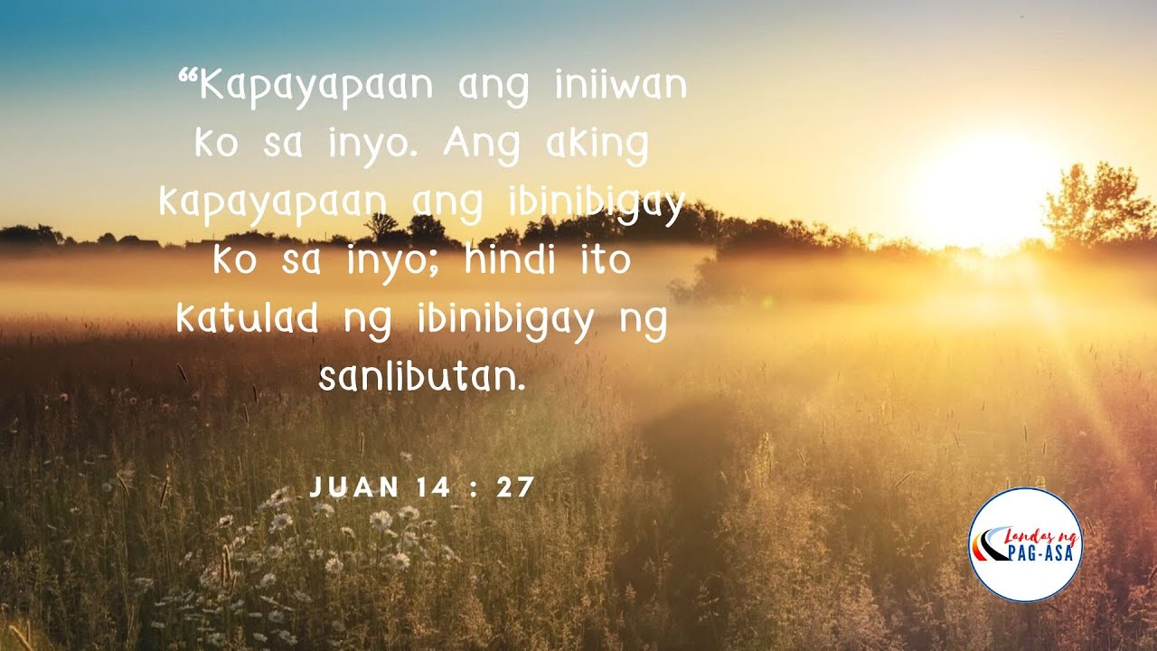 LANDAS NG PAG-ASA : "KALMA LANG"
