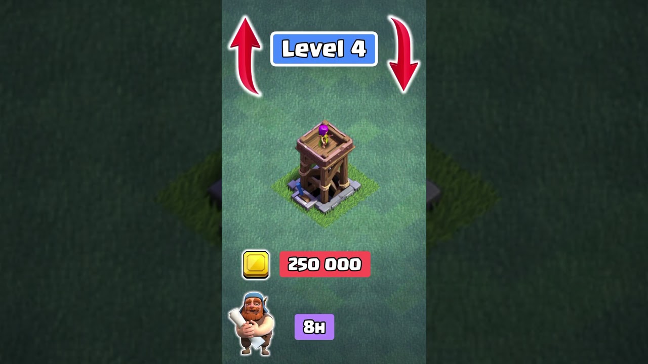 Level 1 to max Archer Tower BH - clash of clans