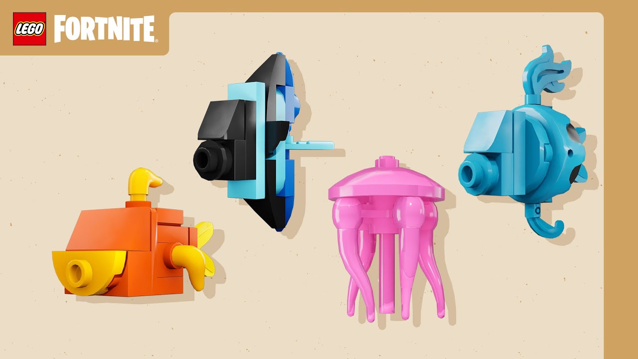 localiza&ccedil;&atilde;o de todos os peixes LEGO Fortnite