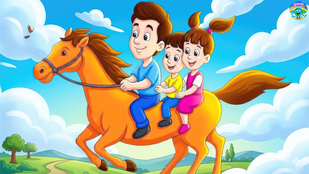 लकड़ी की काठी | Lakdi Ki Kathi | Popular Hindi Children Song | Animated Song For Kids | Hindi Poems