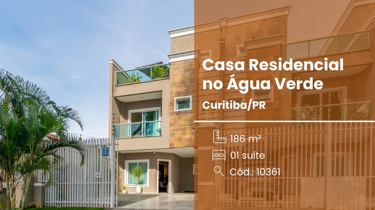 Casa, 4 Quartos, 3 Vagas, Solarium, Água Verde, Curitiba