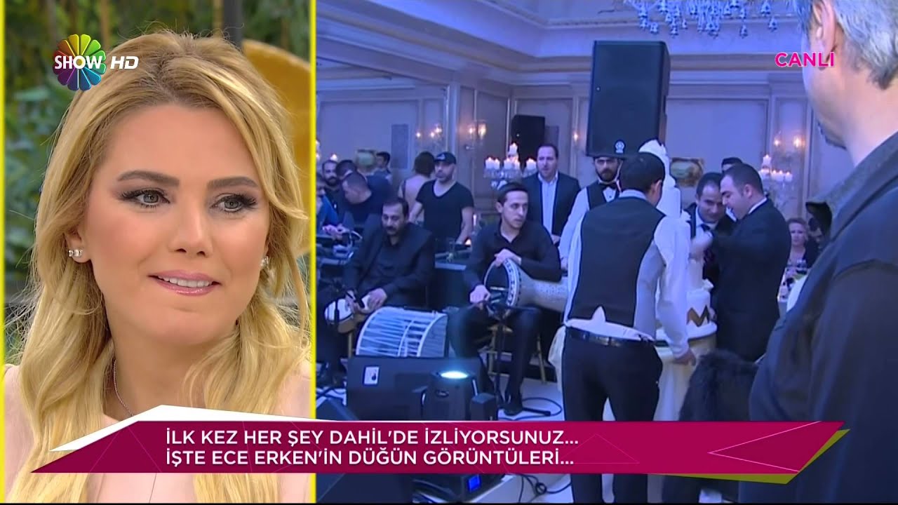 Ece Erken'in düğününden çok özel anlar