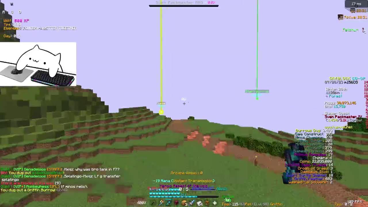 lf minos relic | hypixel skyblock | diana fr