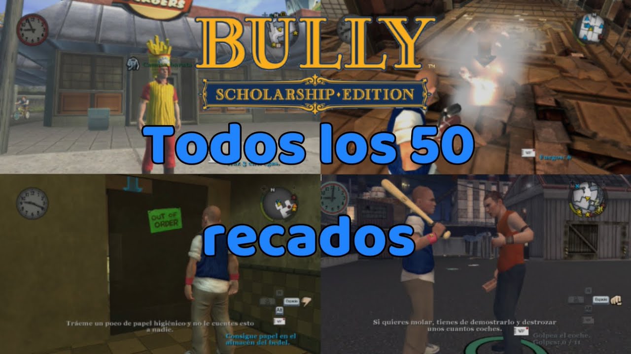 Todos los recados en Bully Scholarsip Edition