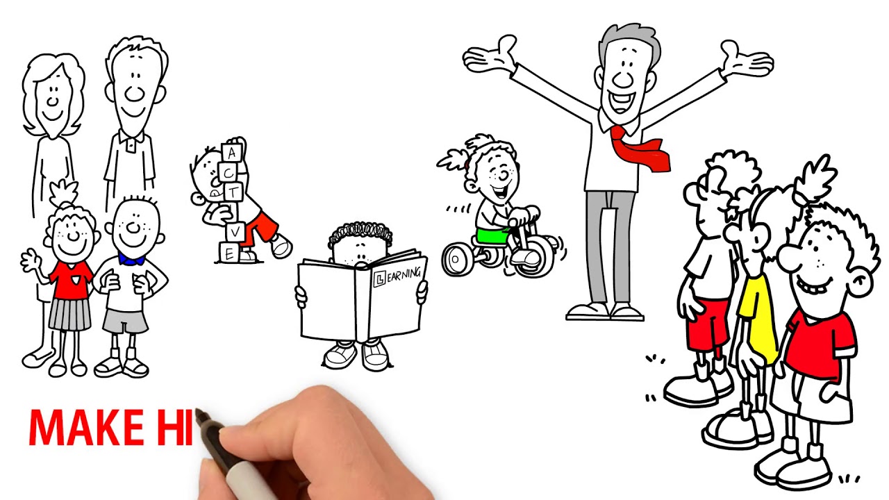 whiteboard animation video about the effects of electronic devices on children
