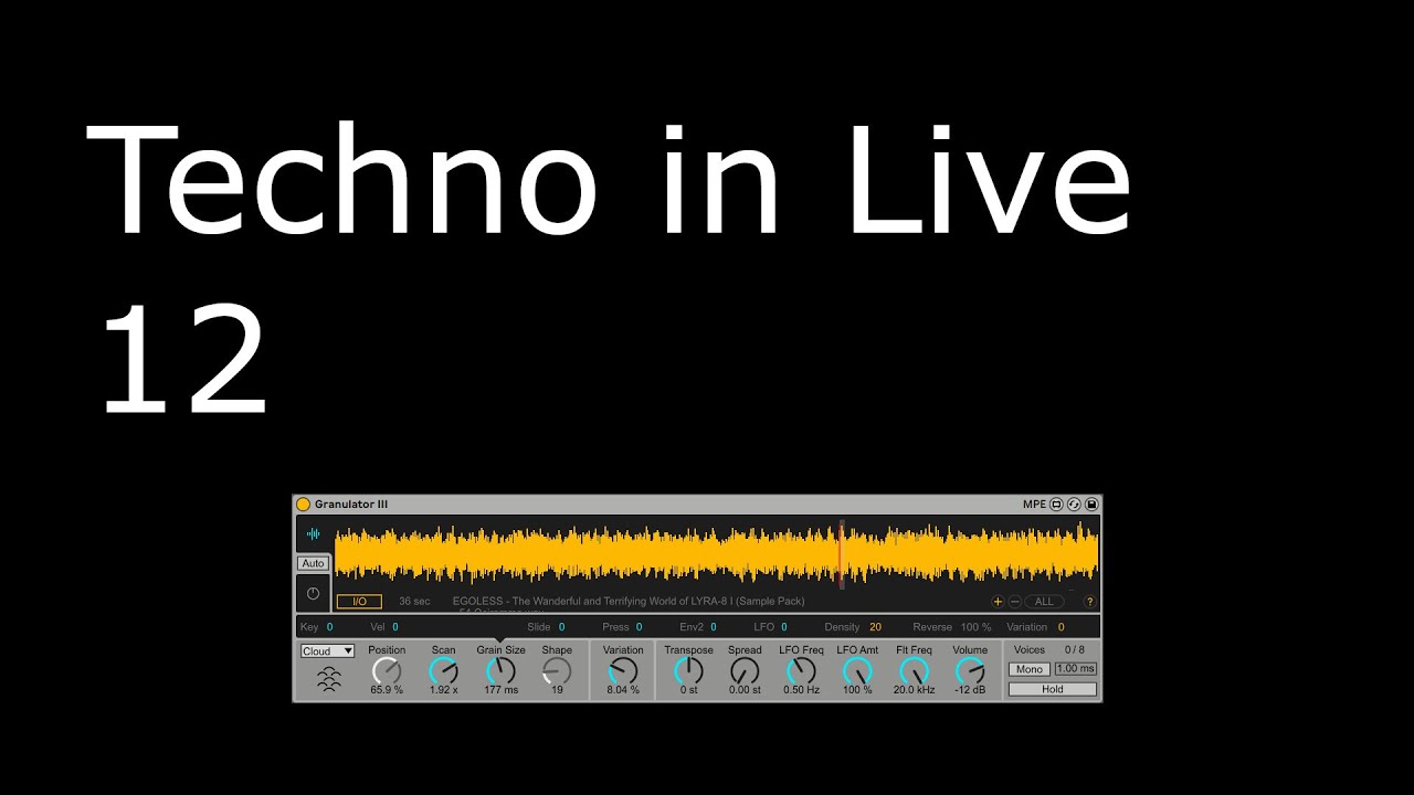 30 minute techno jam in live 12