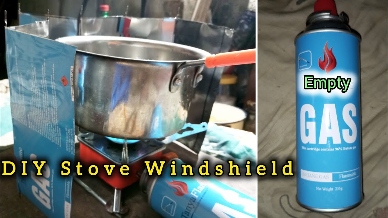 DIY Folding Windshield for Camping Stove | Reuse Butane Gas Can