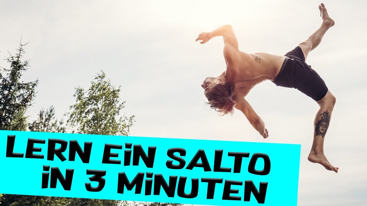 Backflip lernen 💪 (Rückwärtssalto) in 3 Minuten