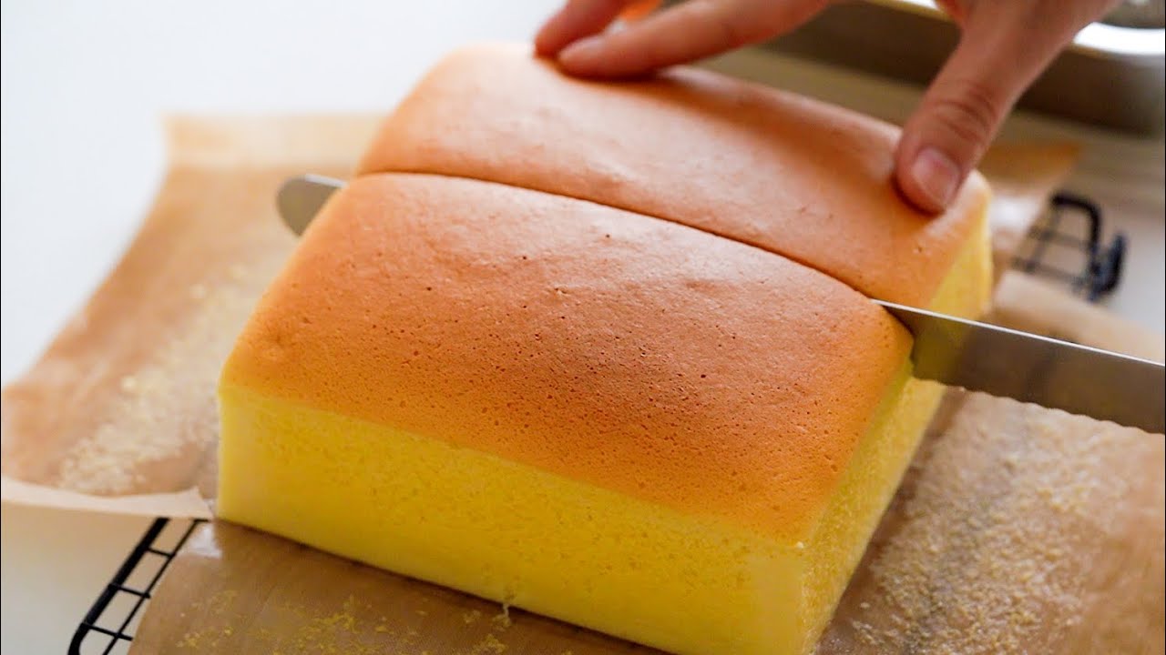 ASMR｜Рецепт торта из йогуртовой кастеллы｜Yogurt Castella Cake Recipe