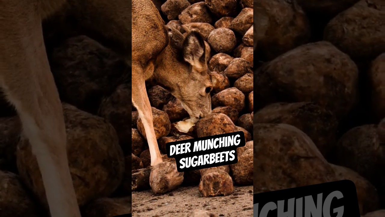 Deer Biting Sugar Beets