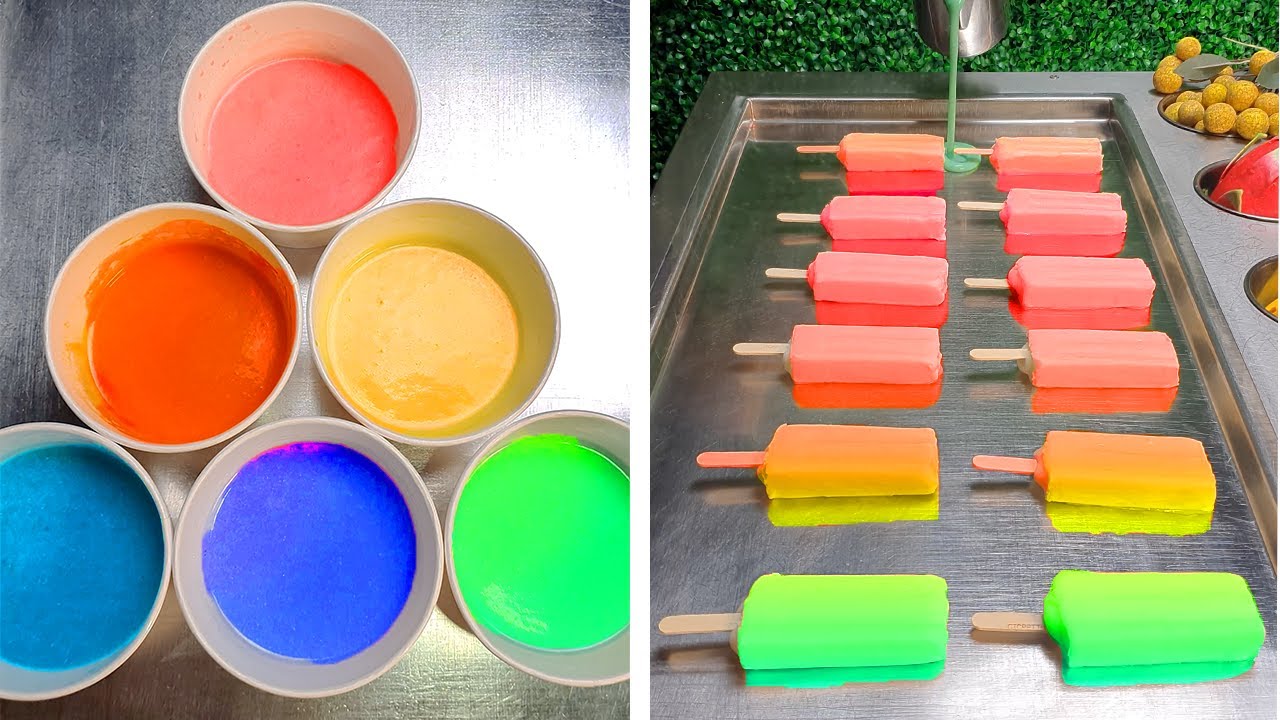 Top 10 Indulgent Colorful IceCream Recipes | Yummy Rainbow Dessert IceCream