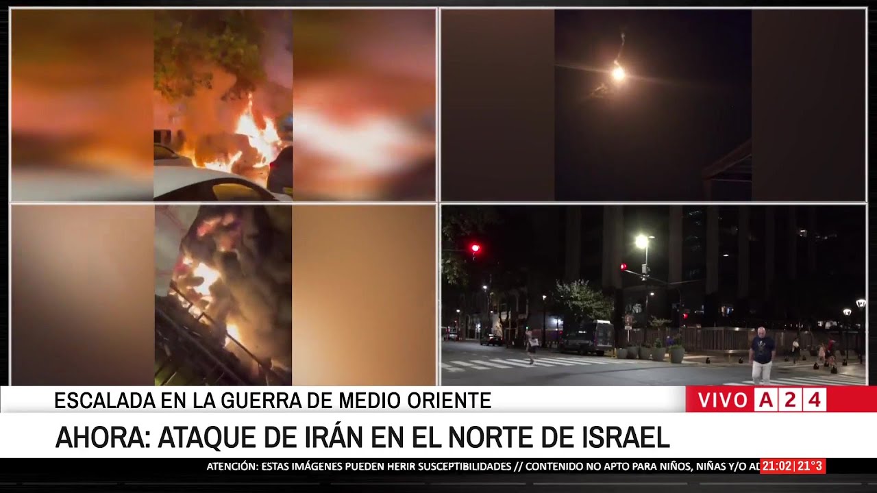 🚨 ESCALADA EN LA GUERRA DE MEDIO ORIENTE: ATAQUE DE IR&Aacute;N EN EL NORTE DE ISRAEL