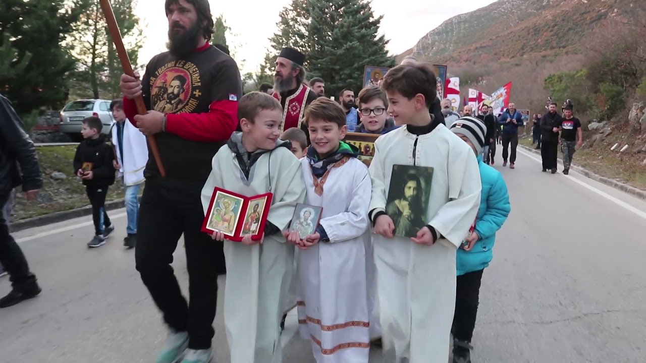 Kratki snimak litije Mrkonjići - Trebinje, 9.feb.2020g
