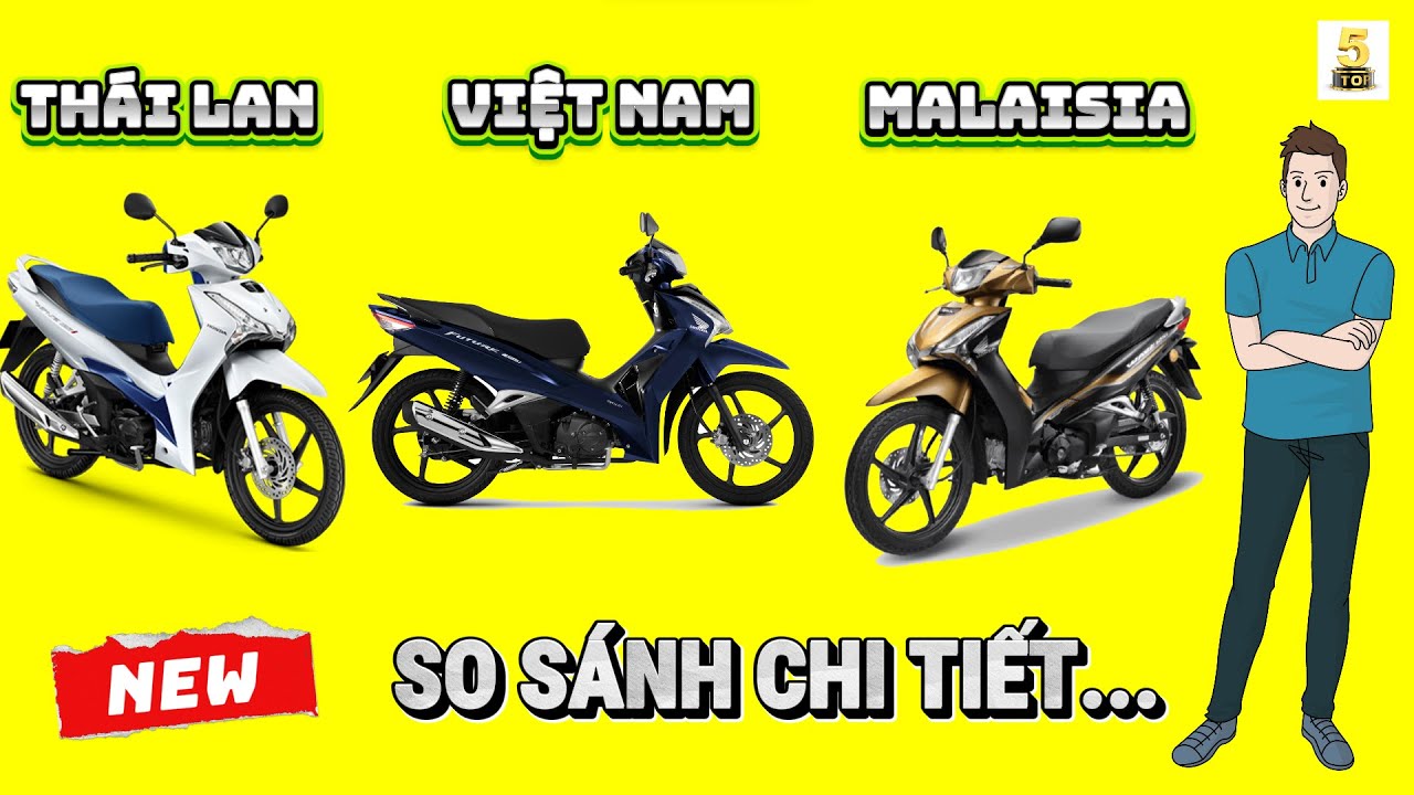 Wave 125i Thailand VS Future 125 FI Vietnam VS Wave 125i Malaisia▶️ C&ugrave;ng 125cc chọn EM n&agrave;o?🔴 TOP 5