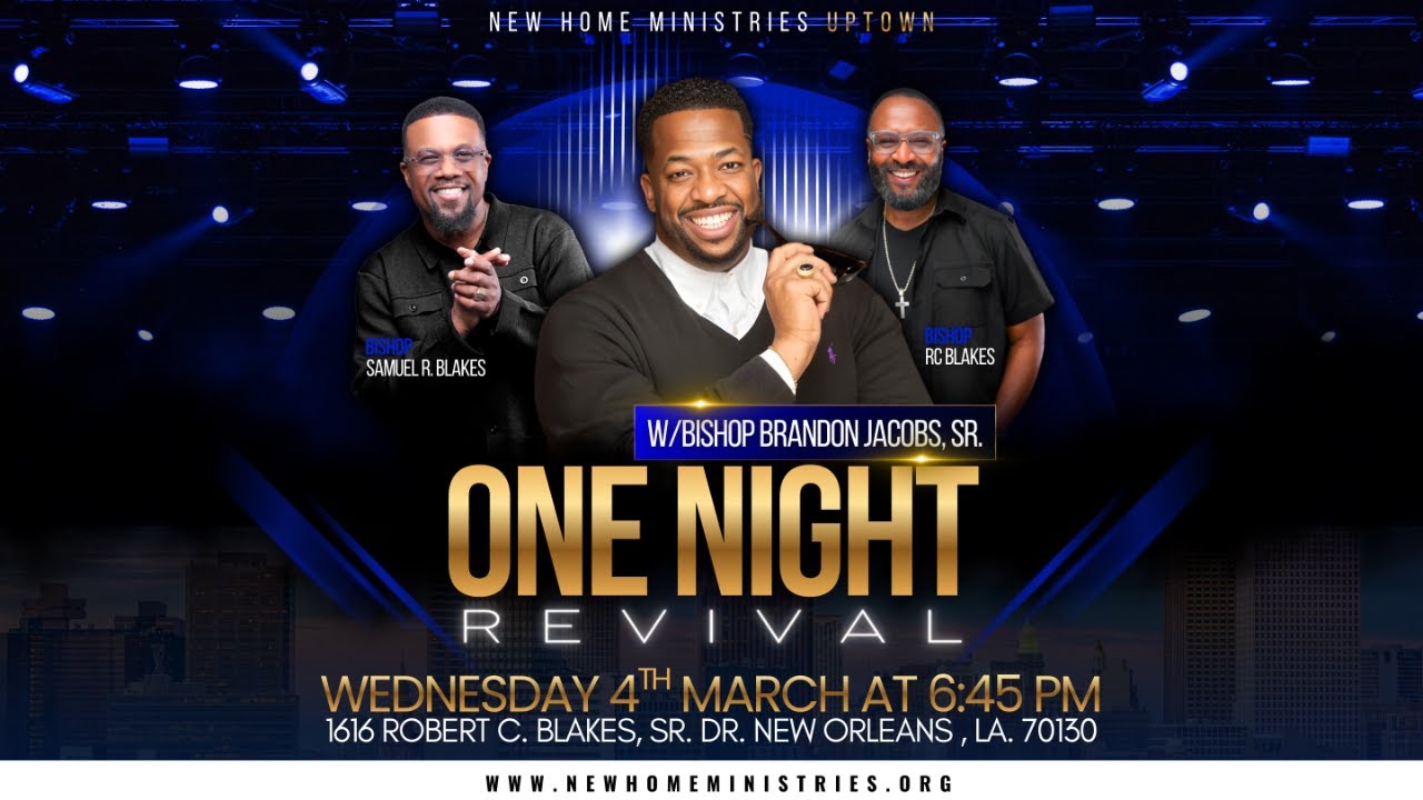 One Night Revival with Bishop Brandon Jacobs, Sr.