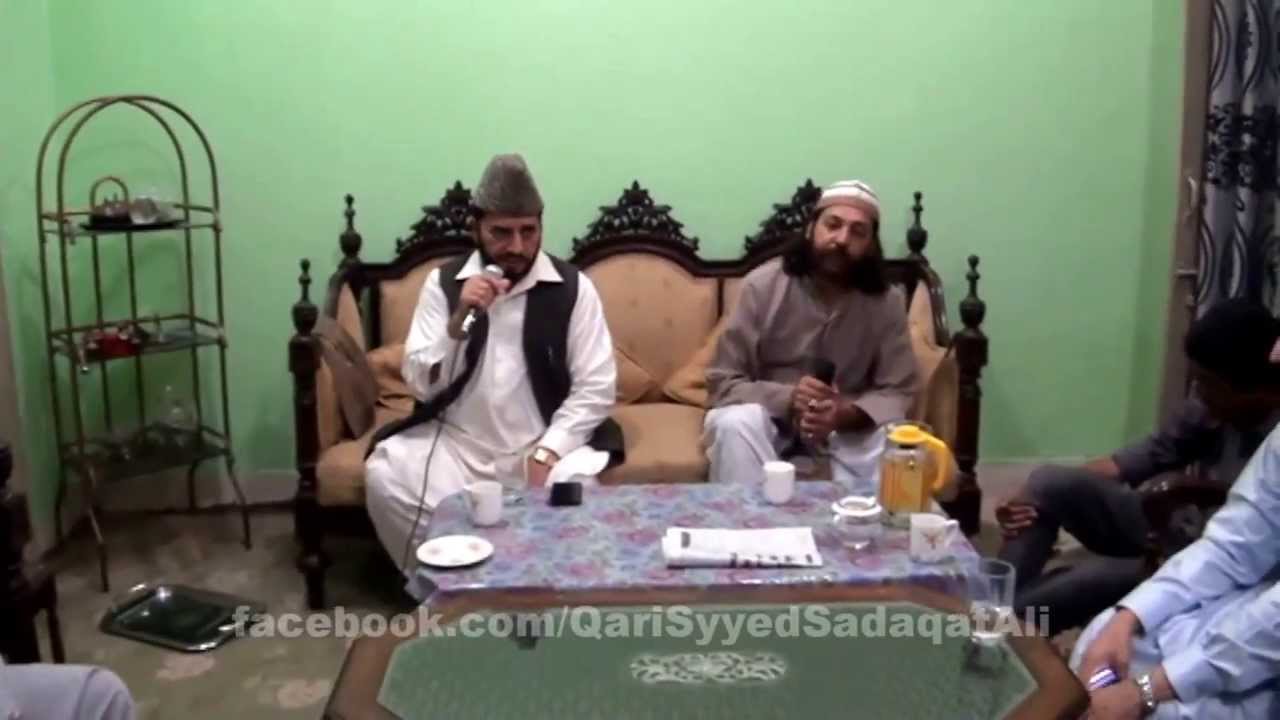 Qari Syed Sadaqat Ali giving qira't lesson to his students; 02.10.2013