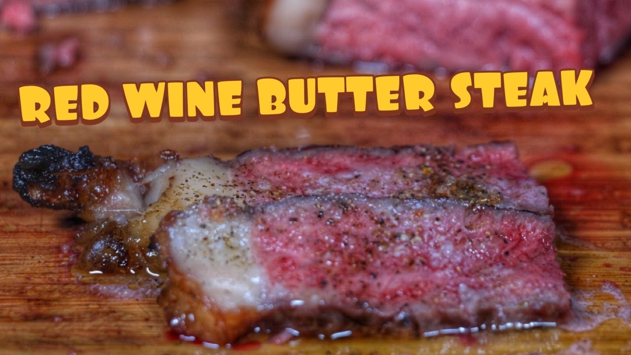 Reversed seared PORTERHOUSE-STEAK with Red Wine Butter - english BBQ-Video - 0815BBQ