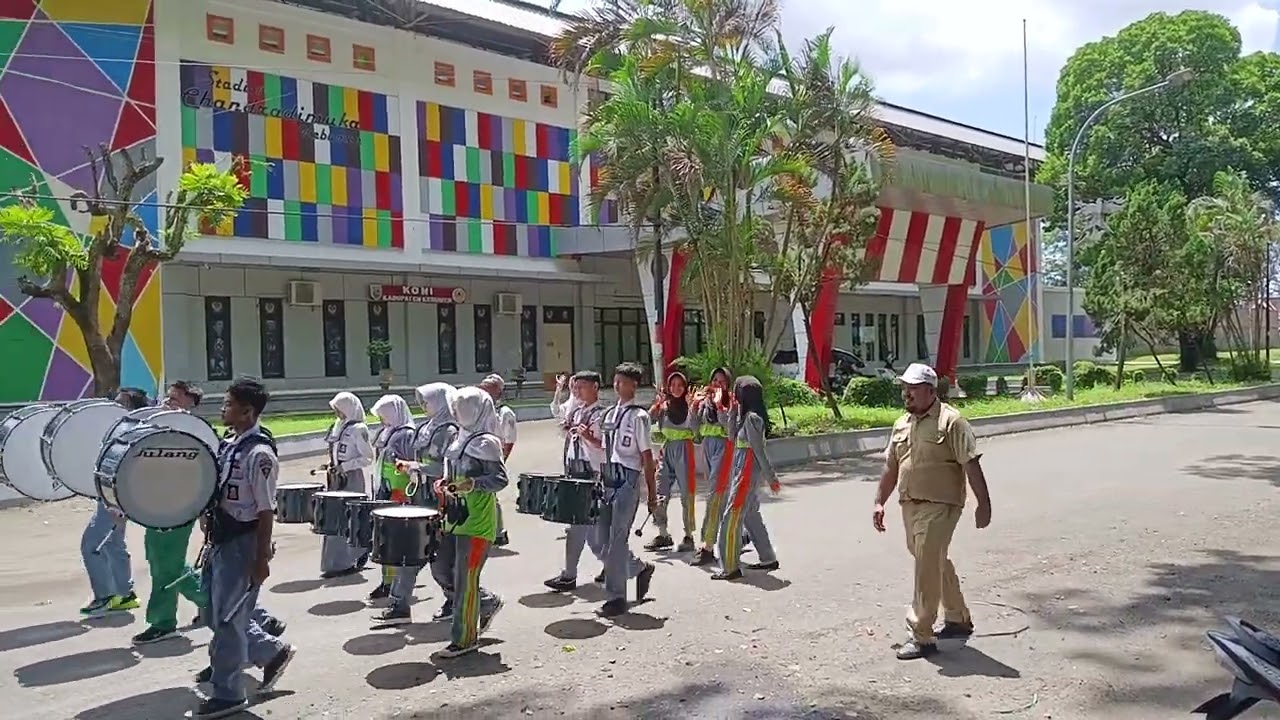 Senin 2 feb 2026 Latihan Drum Band Sekolah SMK 1 Ma'arif Kebumen 