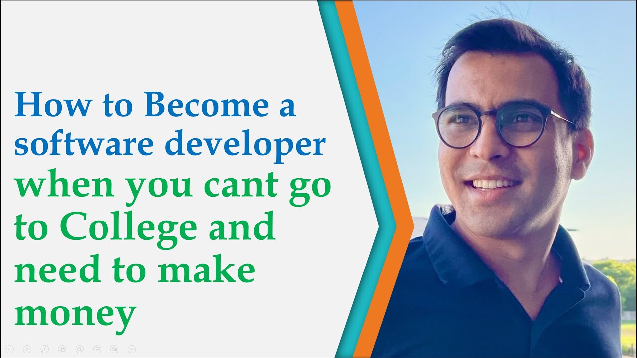 How to become software developer when you can't go to school and need to make money #software