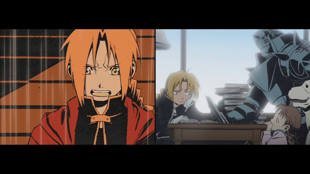 Fullmetal Alchemist (2003) Ending 01 Comparison/Comparación Nina Version.