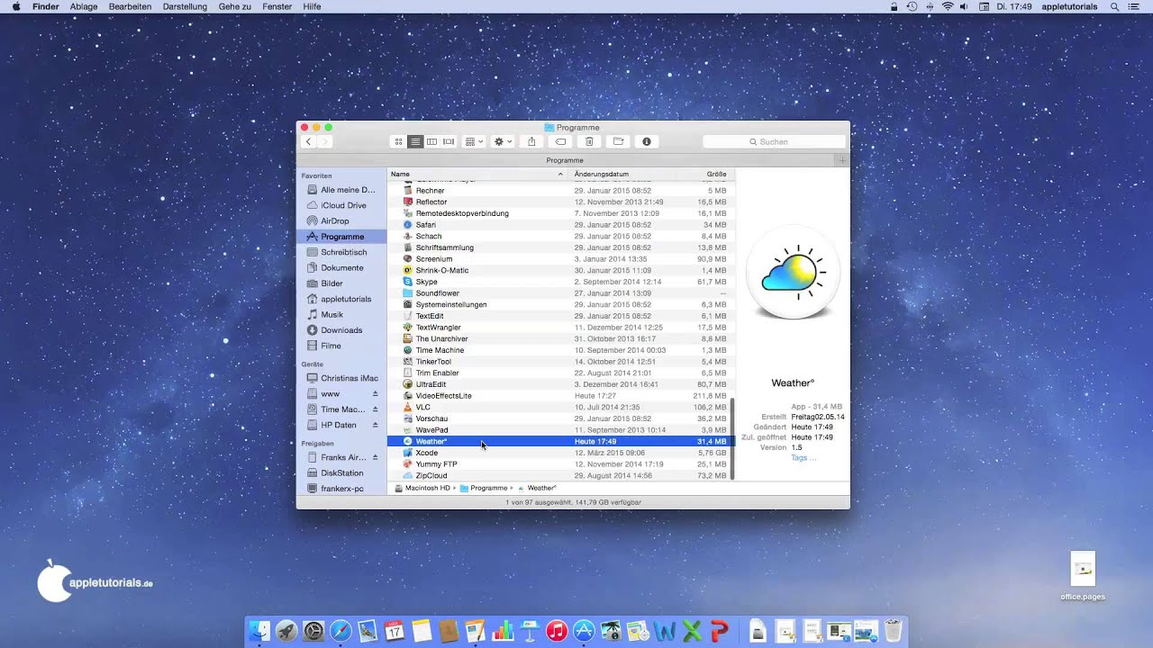 Programme unter Mac OS X installieren - Mac für Anfänger