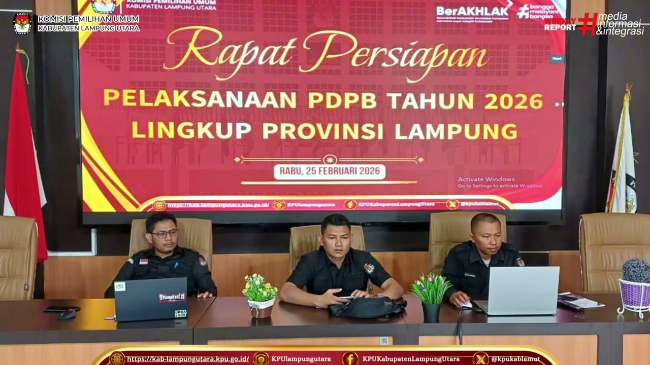 Weekly Report Edisi 21 KPU Kabupaten Lampung Utara