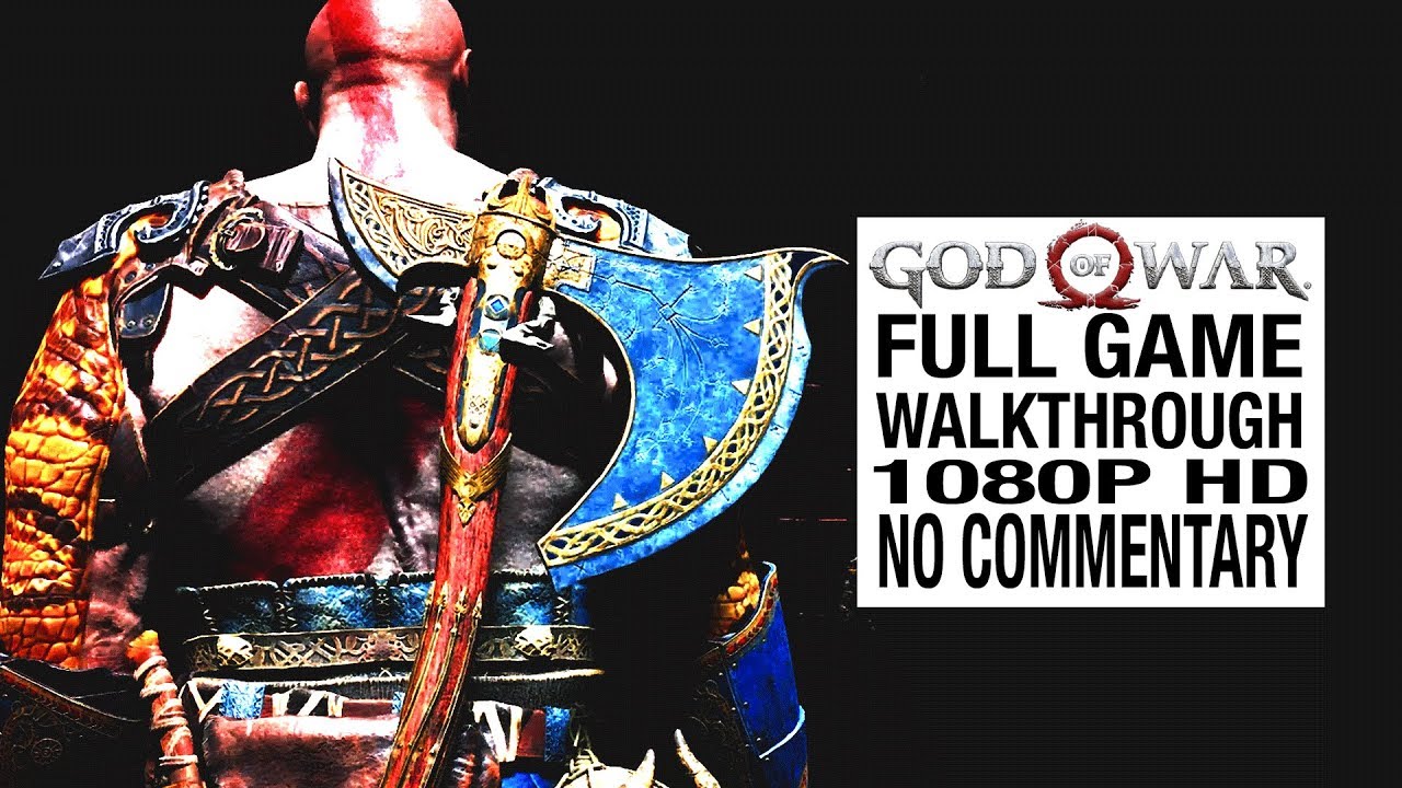 GOD OF WAR Full Game Walkthrough - No Commentary [God of War 4 Full Game]