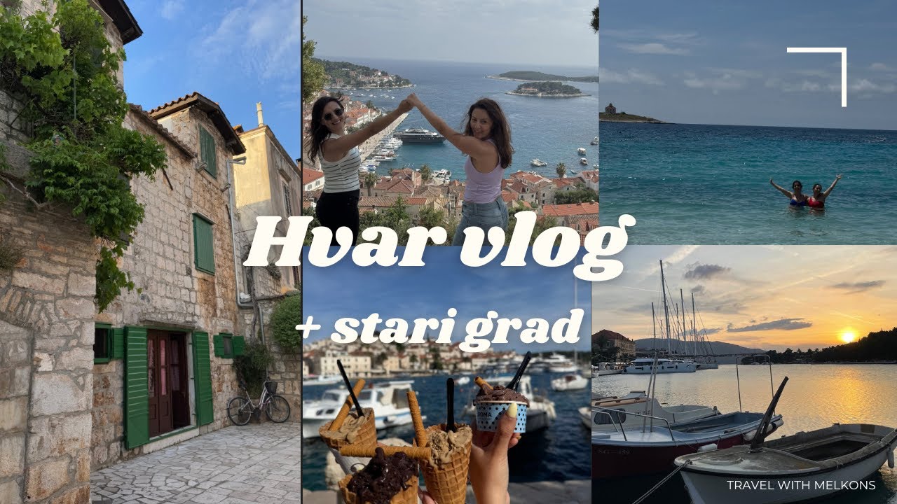 Girls trip |  | beach day and beautiful sunsets in stunning Croatian island, Hvar |Vlog 40