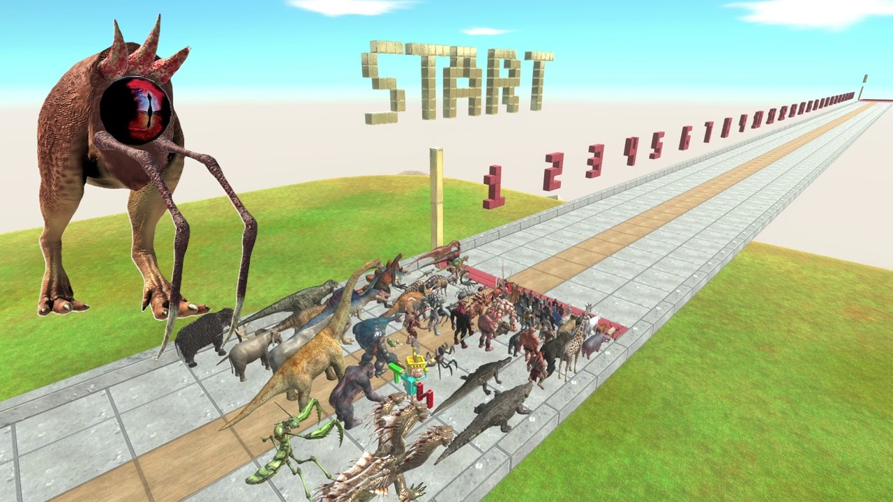 Last Survivor. Touched out, Count straight course! | Animal Revolt Battle Simulator