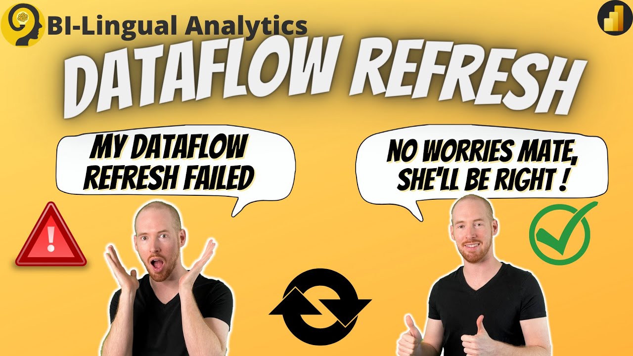 Что происходит при сбое обновления потока данных Power BI?