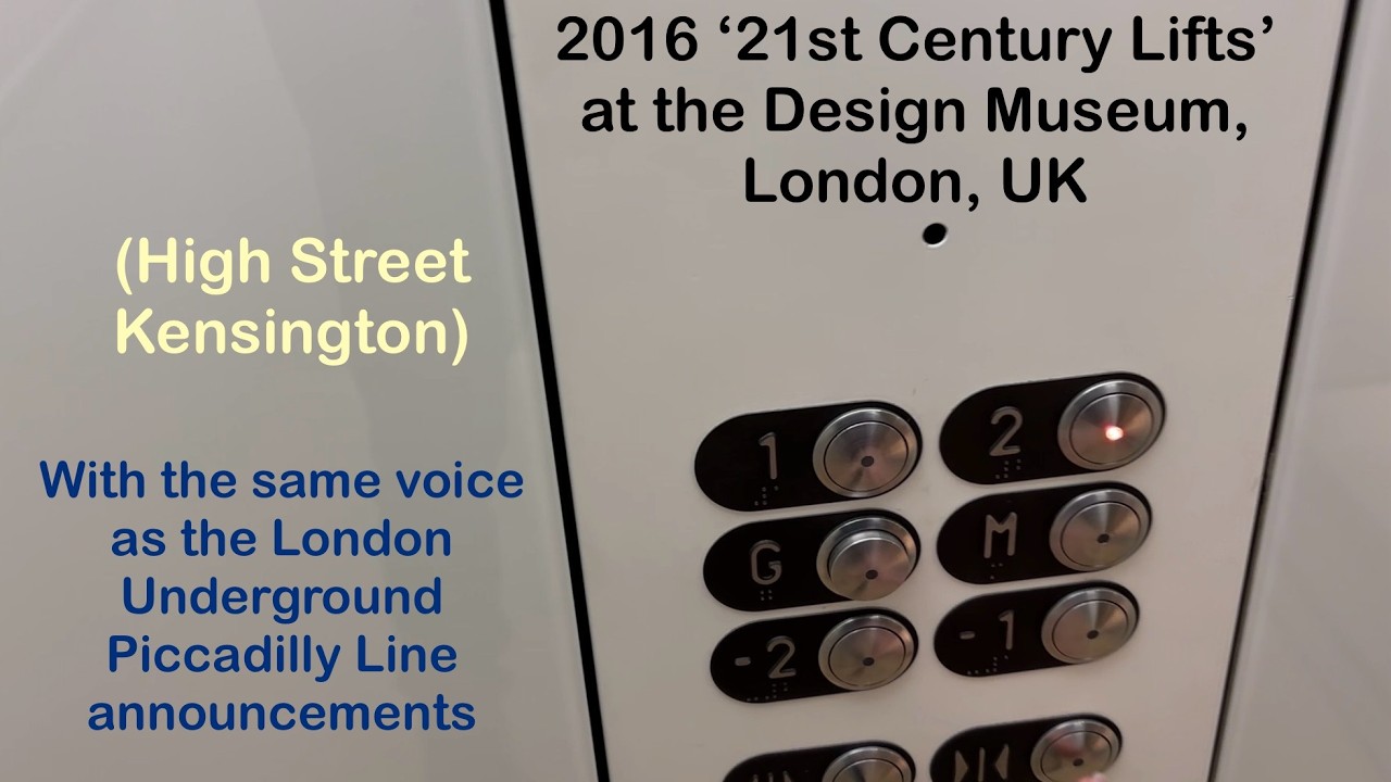 2016 '21st Century Lifts' at the Design Museum, London, UK (High Street Kensington)