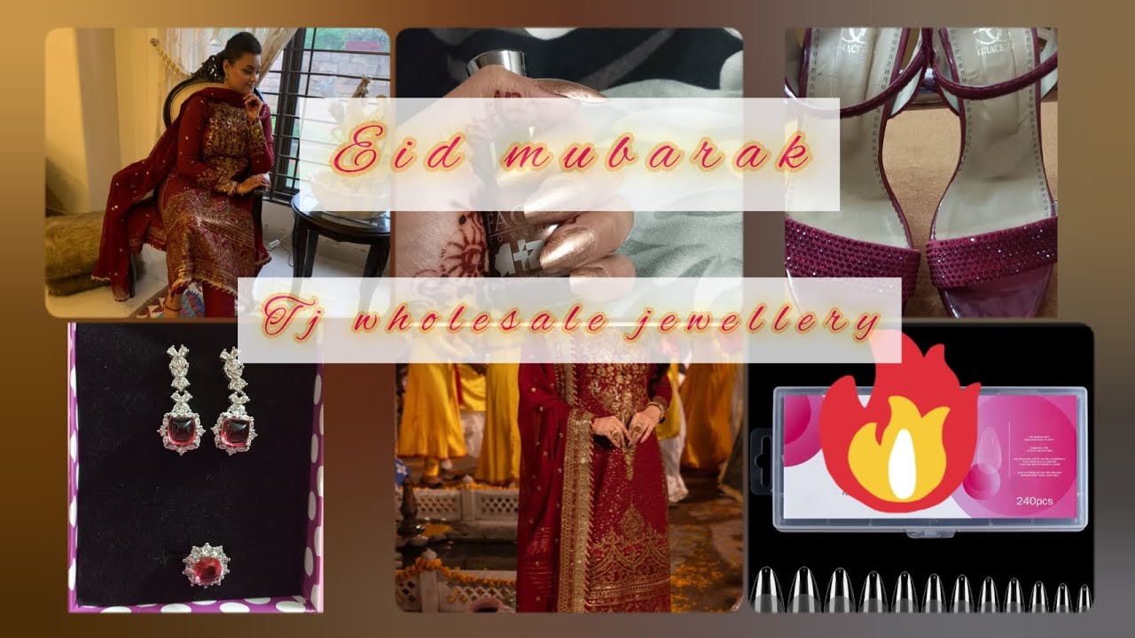 Eid mubarak! 2nd day look|| Tjwholesale jewellary💎💎||Asim jofa luxury🛒🛍🛍||Graceup||
