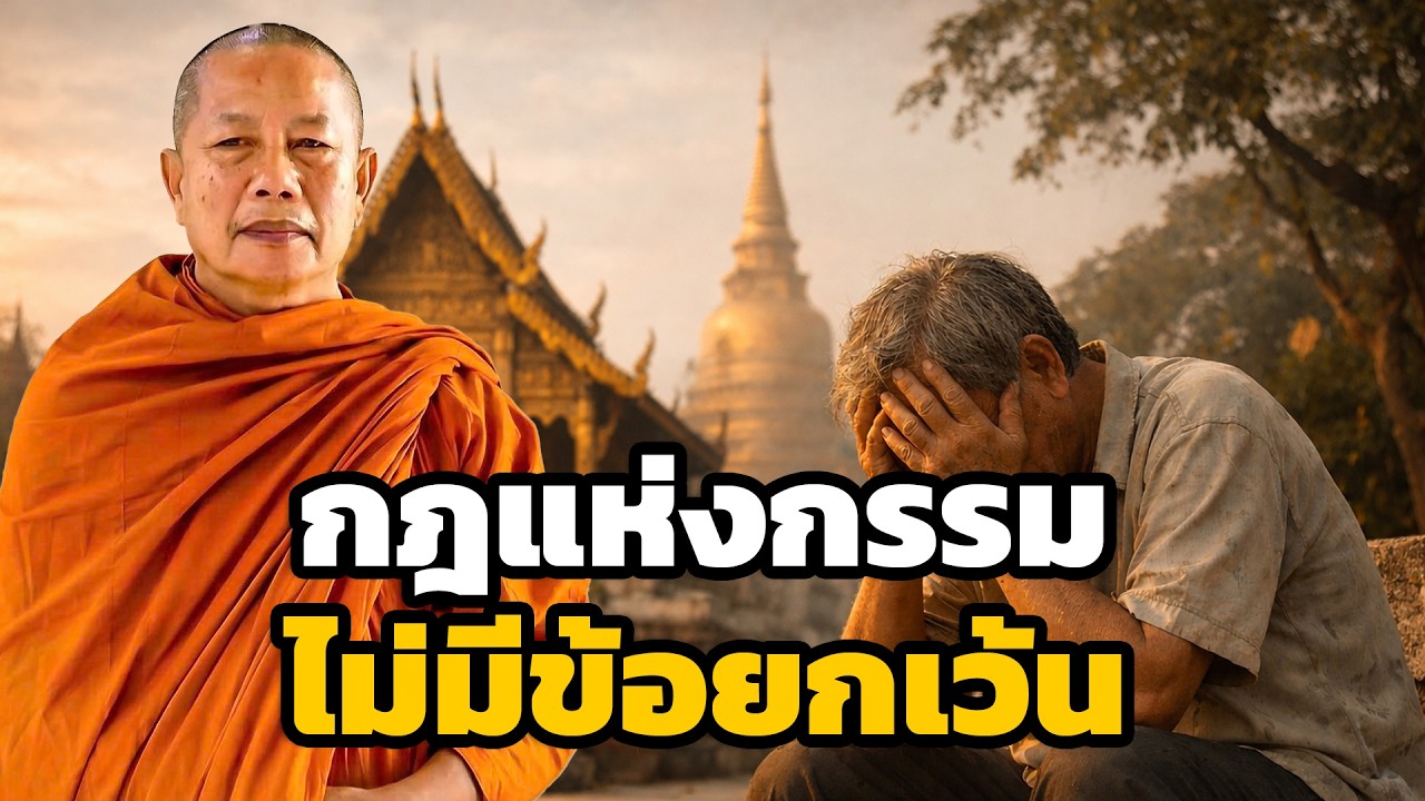 กรรมดีกรรมชั่ว  ไม่มีสิ่งใดหลบพ้นกฎแห่งกรรม ธรรมะคลายทุกข์ พระมหาบุญช่วย ปัญญาวชิโร 6
