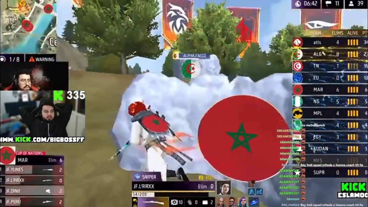 فري فاير شاهد مطالبة ESLAMO بإدخال BIGBOSS للعب مع JOKO FORCE في بطولة CUP OF NATIONS