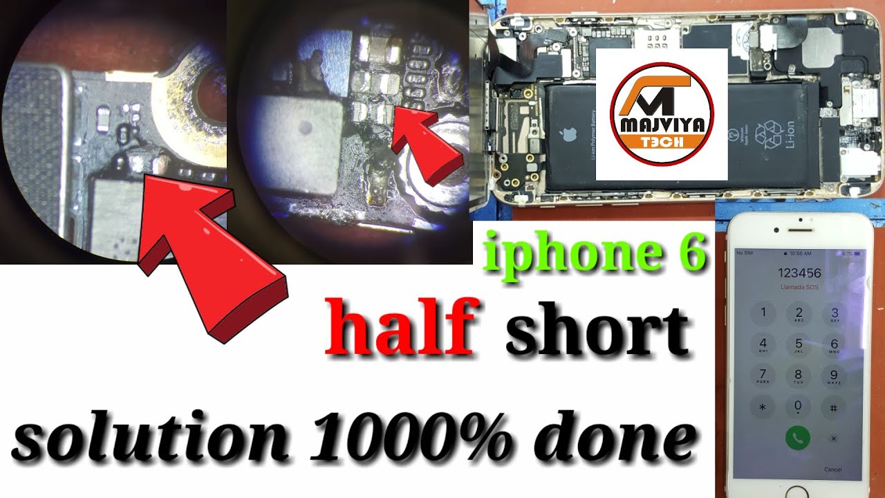 IPhone 6/6s dead fault half shot 100% ok solution, VCC main shot  ✅ by malviya tech