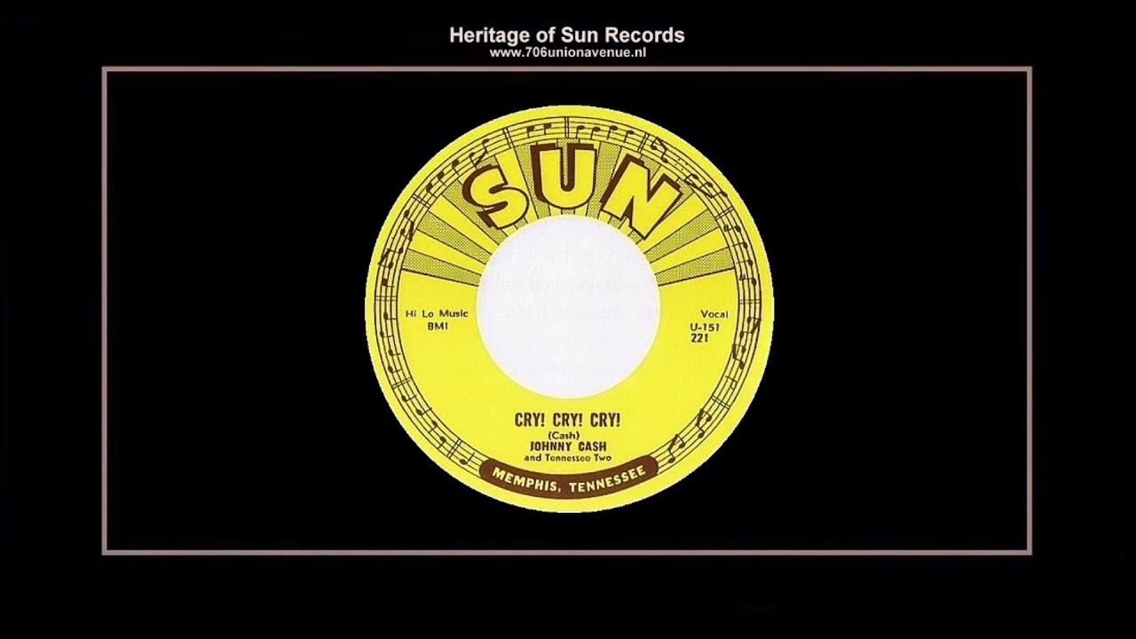 (1955) Sun 221-A ''Cry! Cry! Cry!'' Johnny Cash & The Tennessee Two