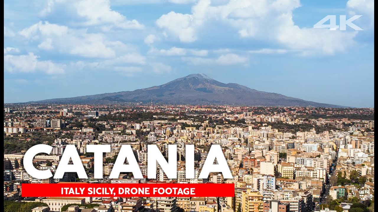 CATANIA Sicily drone, Explore City by above, Catania drone 4K