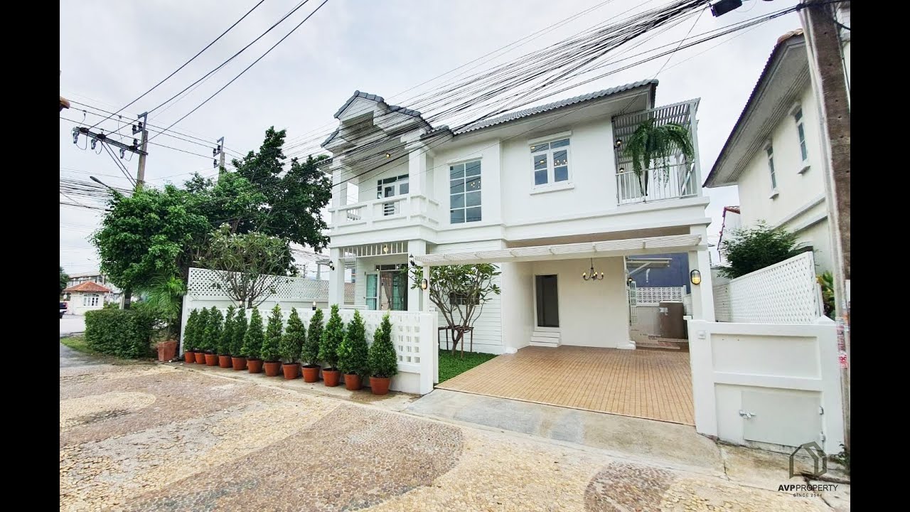 (ขายแล้ว)ขายบ้านมือสอง บางบัวทอง นนทบุรี บ้านเดี่ยว รีโนเวทใหม่ สไตล์วินเทจ